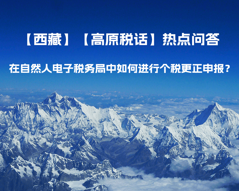 在自然人電子稅務(wù)局中如何進行個稅更正申報？